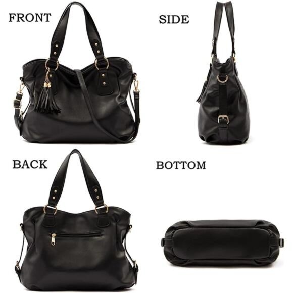 Qiyuer Purses And Wallets Set For Women Tote Handbags Large Hobo Bag Purse With - Picture 5 of 7